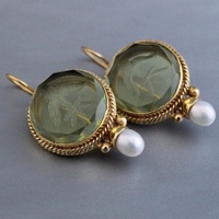 Exquisite Vintage Geometric Pearl Drop Earrings – Elegant Bridal Jewelry Gift 6